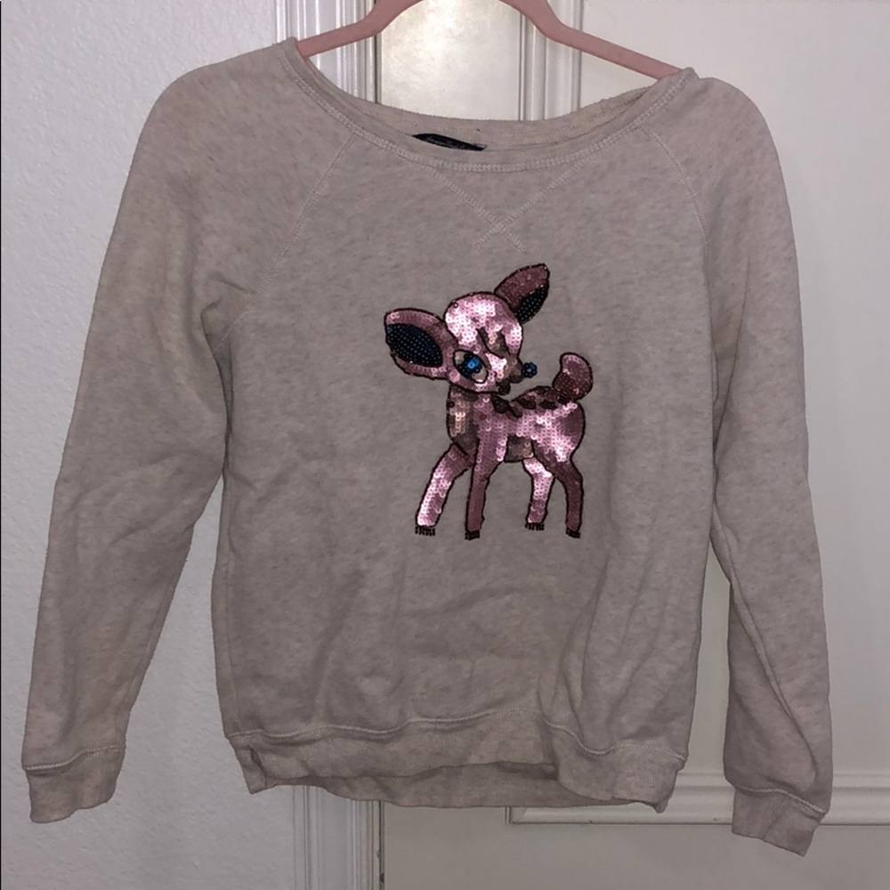 Sequin Deer Sweatshirt